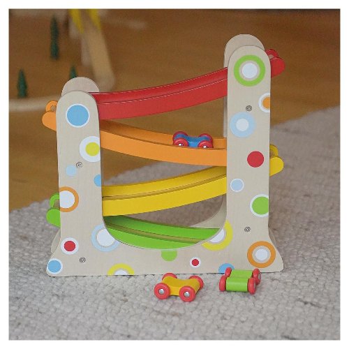 The Dida Pista Macchinine Legno 3 Auto 28 cm Colorata