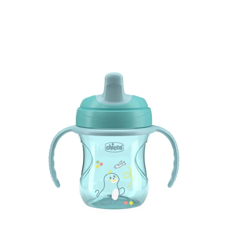 Chicco Training tazza bimbi 6m+ azzurra primi sorsi