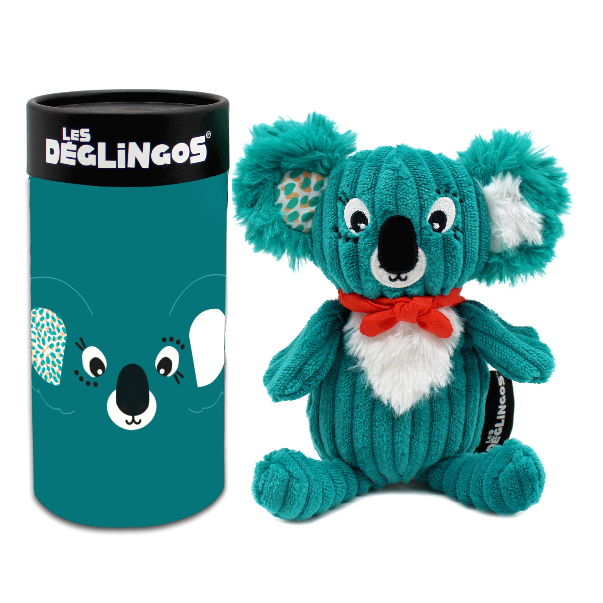 Les Déglingos Berlingos peluche koala blu in scatola 22 cm