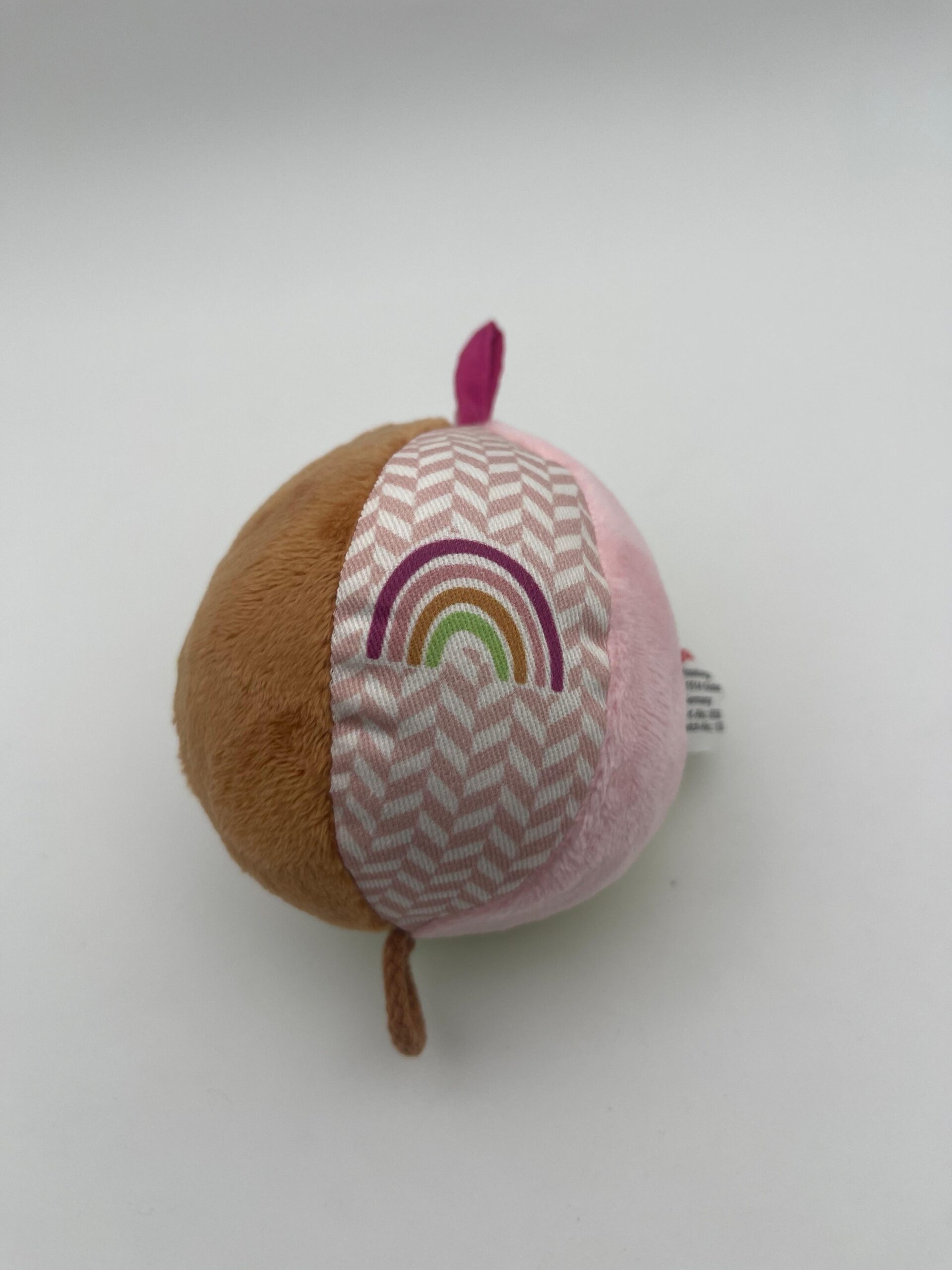 The Dida palla sensoriale stoffa arcobaleno rosa