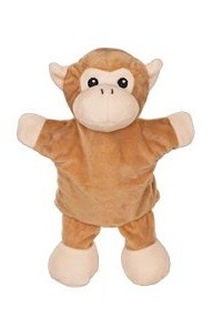 The Dida Burattino Mano Scimmia pupazzo marrone 31 cm