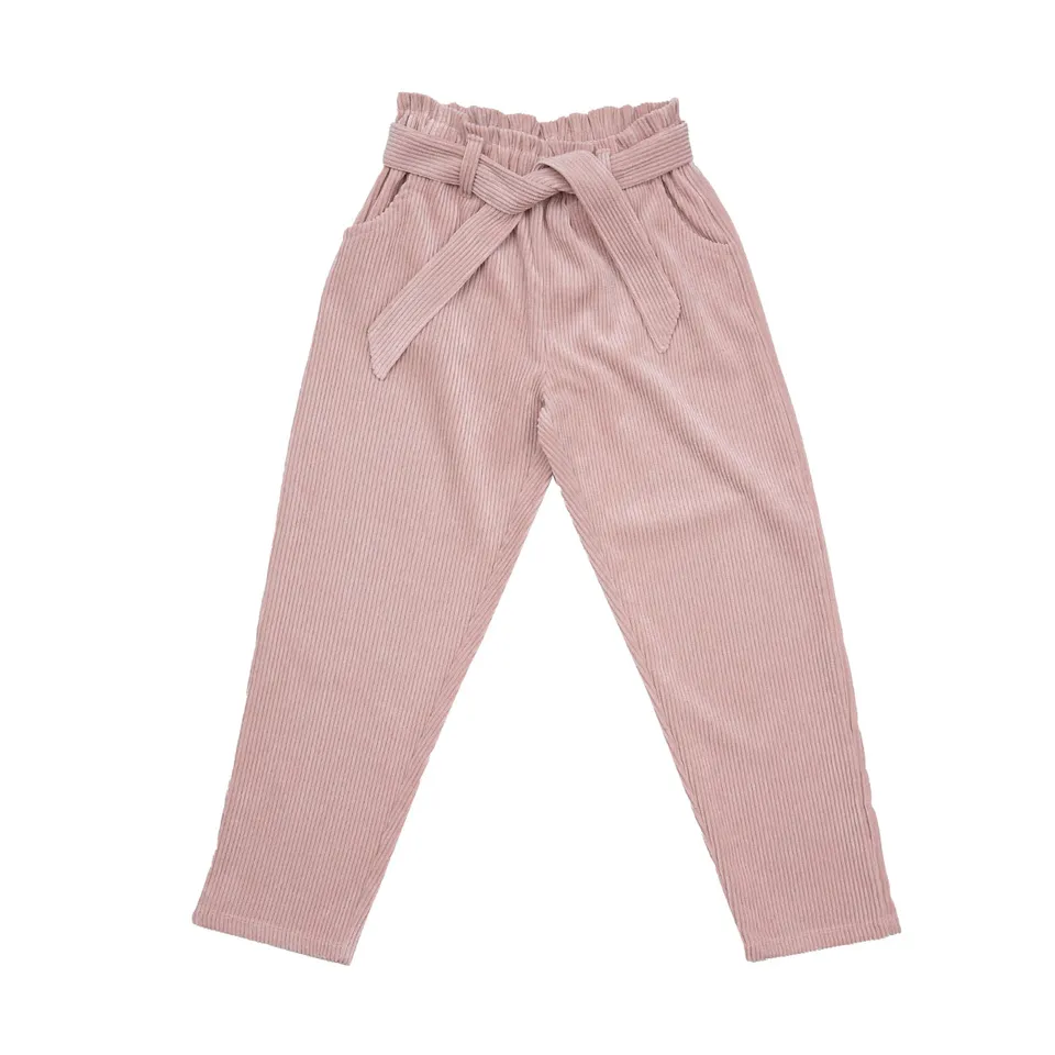Mawi Pantalone Velluto a Coste con Cintura