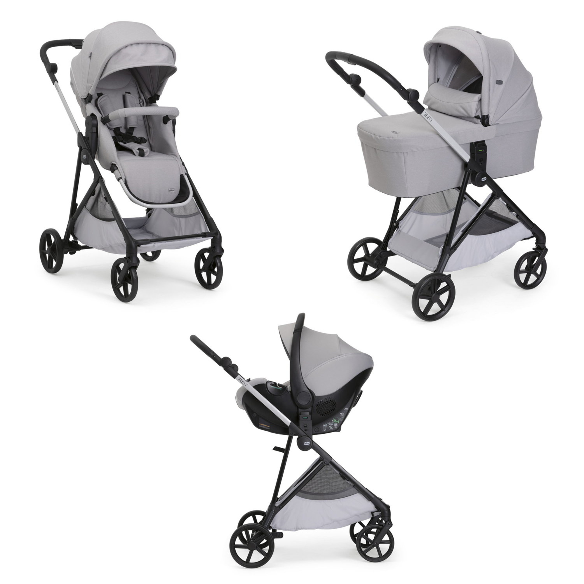 Chicco Trio Seety Kory Essential passeggino trio Cloud