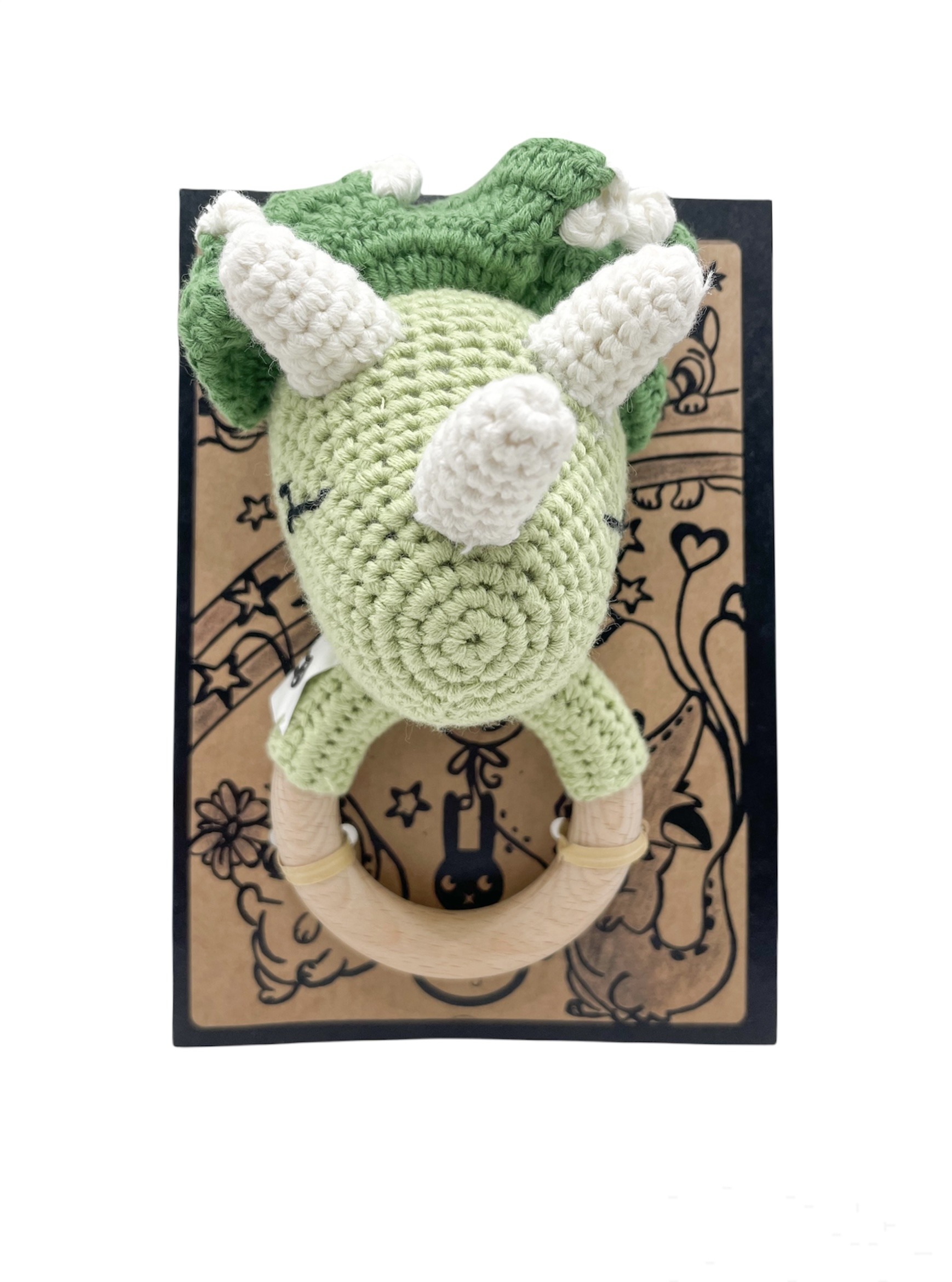 Piccoli Toys Dino sonaglio uncinetto neonato