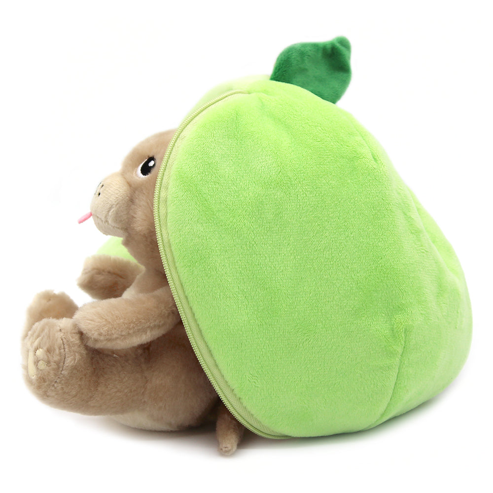 Les Déglingos Flipetz Crocket peluche cane mela 2 in 1