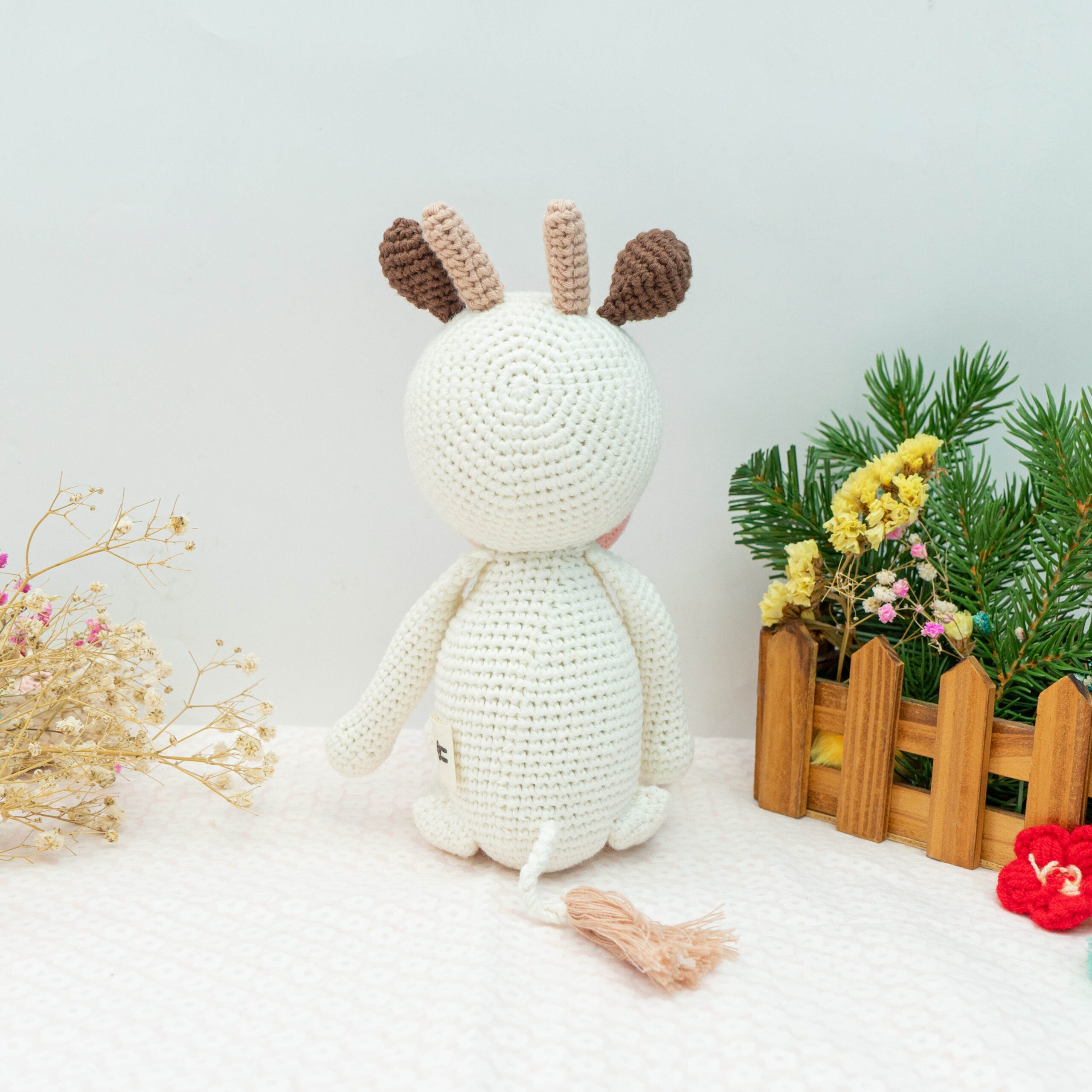 Piccoli Toys Adriana la Mucca peluche uncinetto cotone