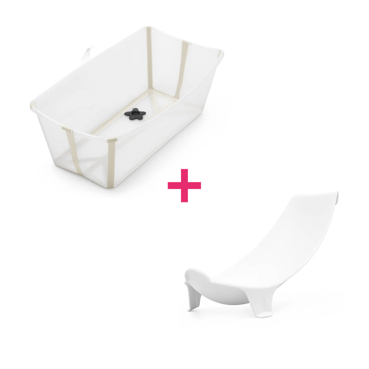 Stokke Flexi Bath vaschetta pieghevole sandy beige +supporto