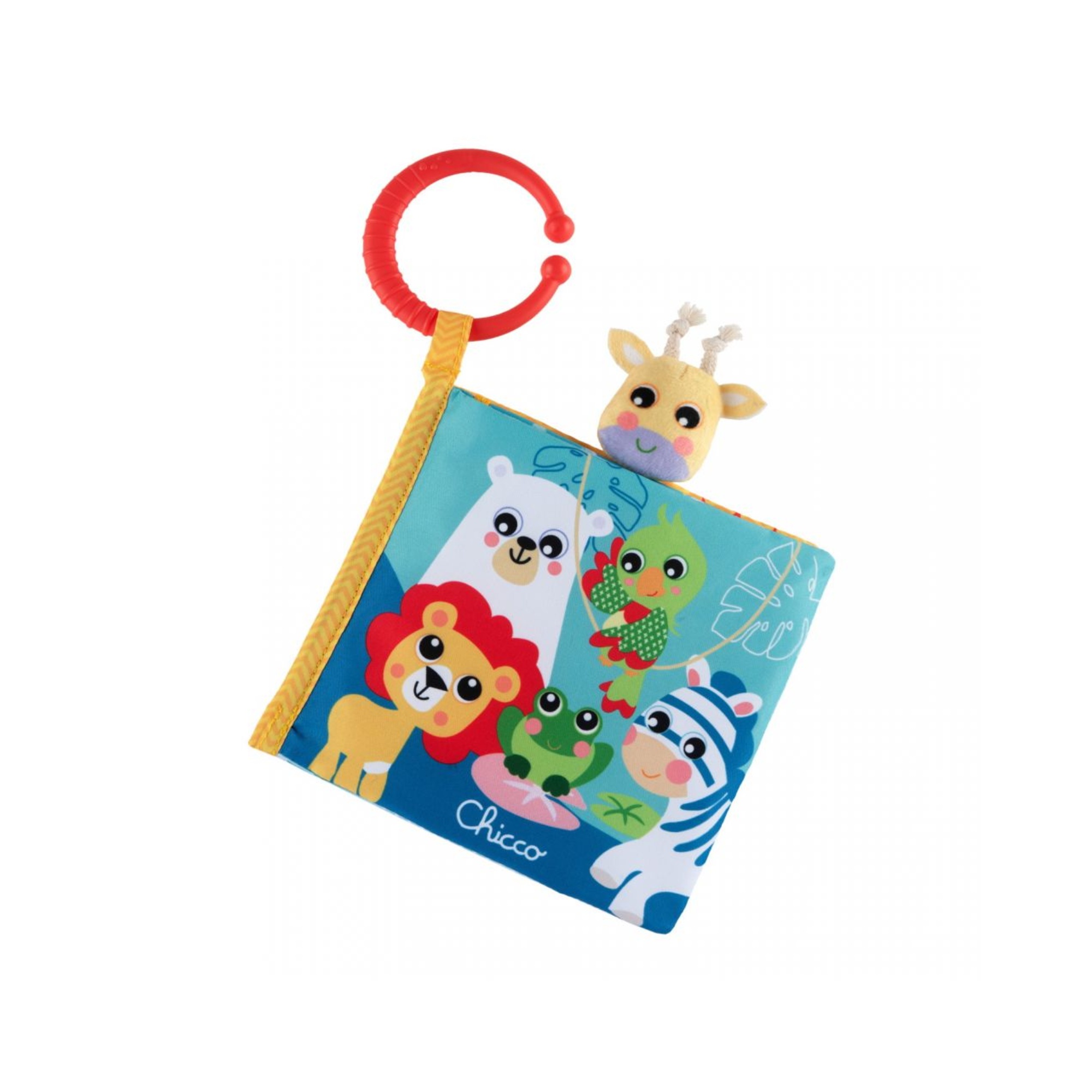 Chicco libretto animali libro stoffa sensoriale 3 mesi