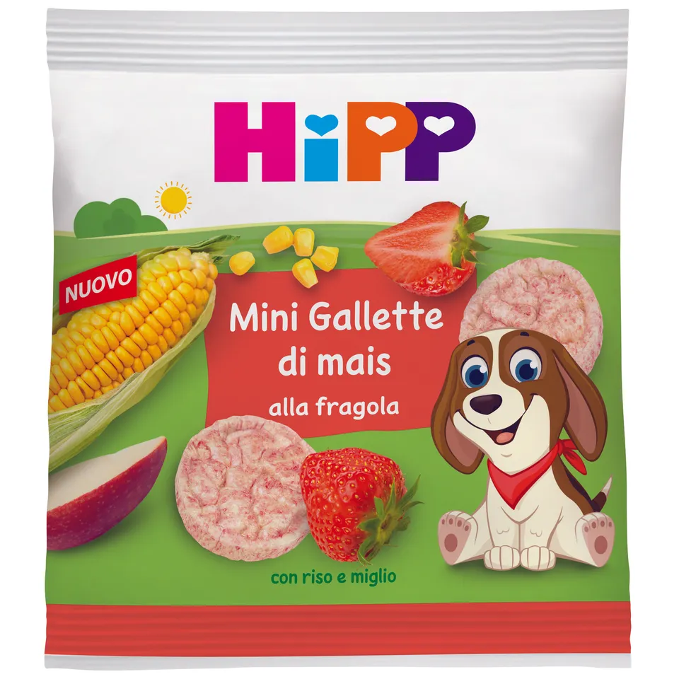HiPP Mini Gallette di Mais alla Fragola