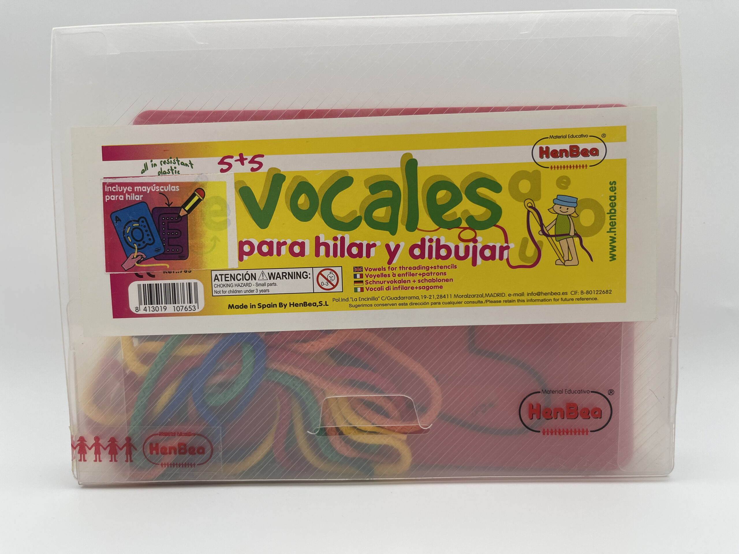 The Dida Vocali gioco da infilare lettere 23 cm