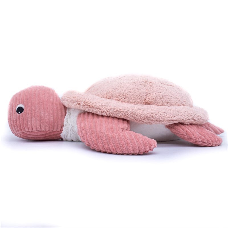 Les Deglingos Ptipotos Sauvenou peluche tartaruga rosa 50 cm