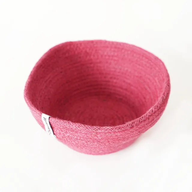 The Dida ciotola juta fucsia artigianale