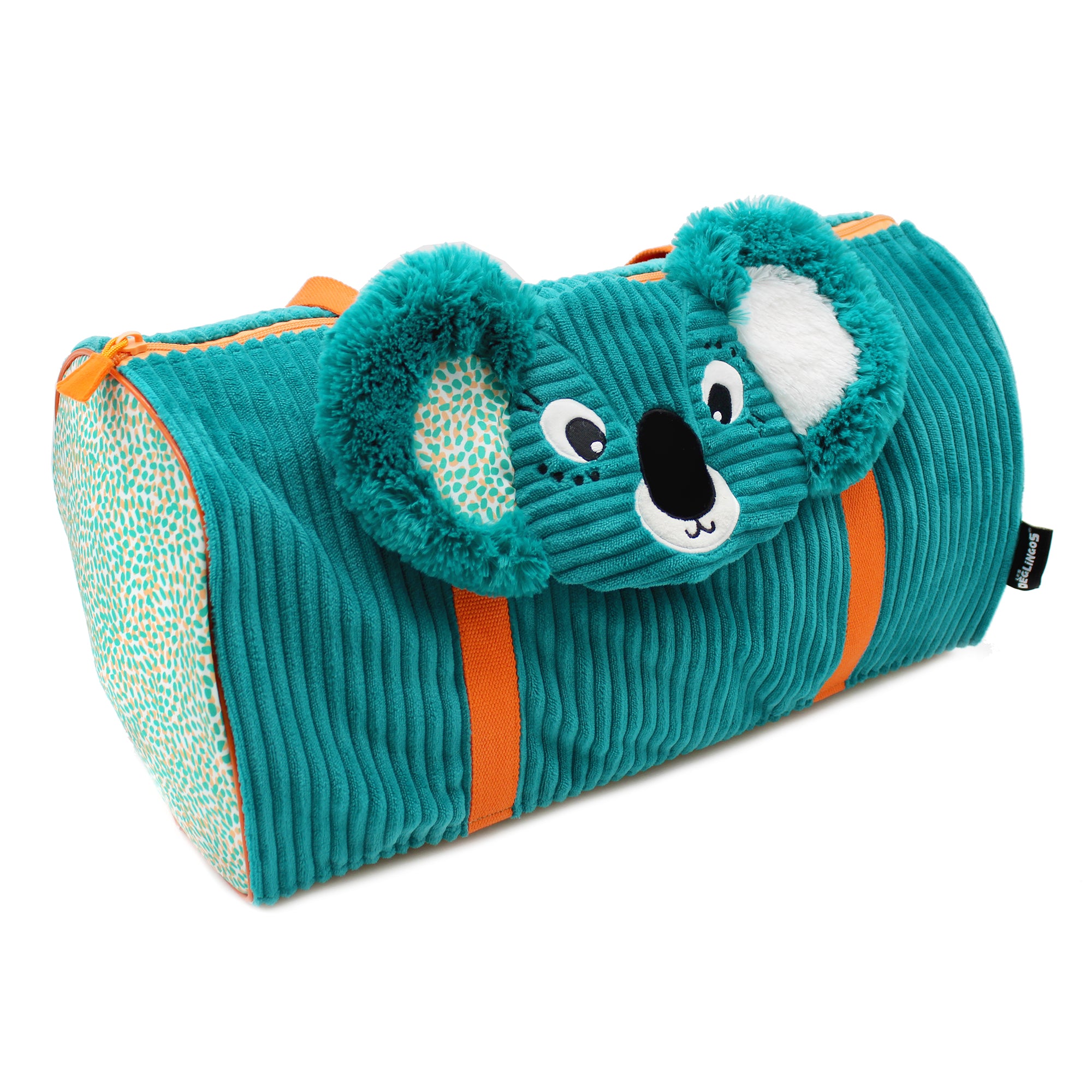 Les Deglingos Berlingos Borsa Viaggio Koala Verde Blu