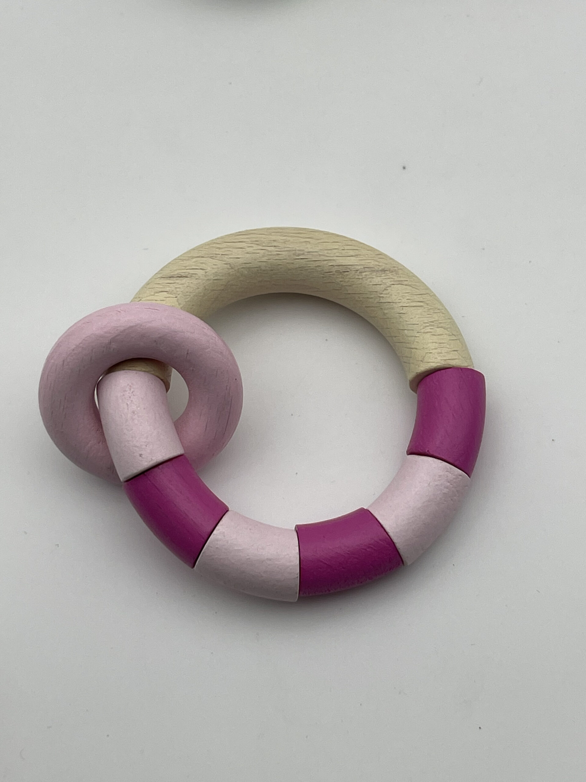 The Dida Sonaglio morditore legno rosa neonato