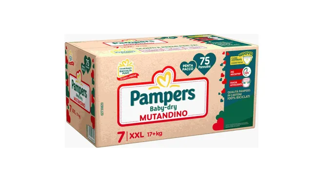 Pampers Baby-Dry Penta Mutandino XXL Pannolini 75 Pezzi
