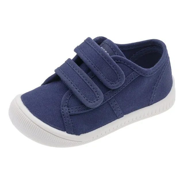 Chicco Barefoot Cioco sneakers bimbo tela blu doppio strappo