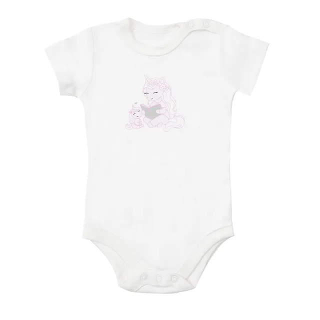 Toys Center Baby Body Bimba Mezza Manica Unicorni Bianco