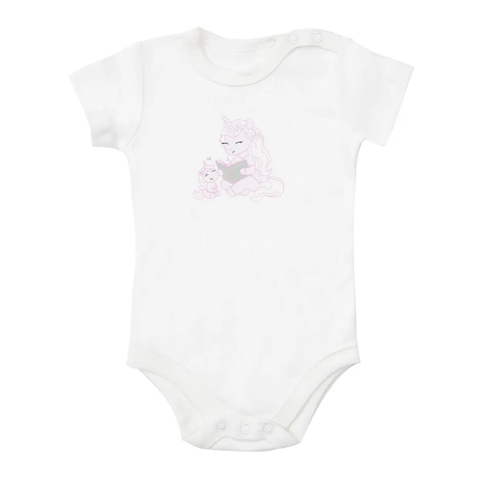Toys Center Baby Body Bimba Mezza Manica Unicorni Bianco