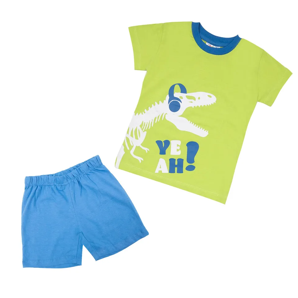 Mawi Dino Rock Completo Maglia e Pantaloncini Cotone
