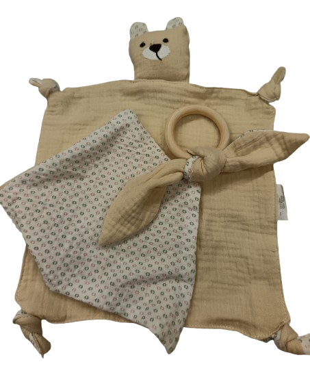 Ellepi Set regalo beige doudou bavaglino massaggiagengive
