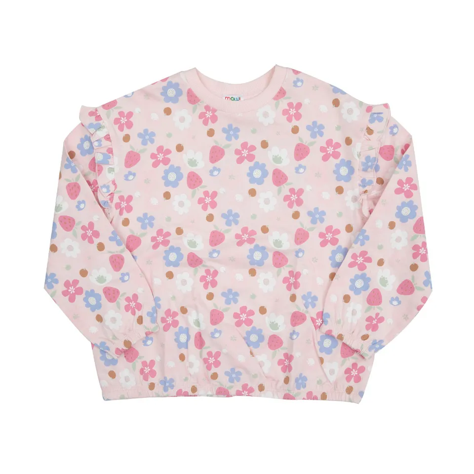 Toys Center Baby Maglia Bimba Rosa Floreale Manica Lunga