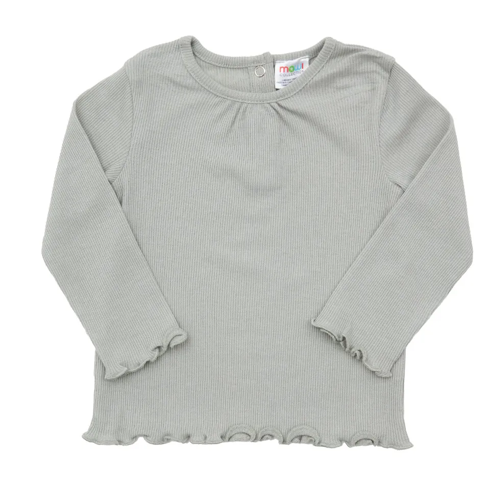 Mawi costina basica t-shirt manica lunga arricciata