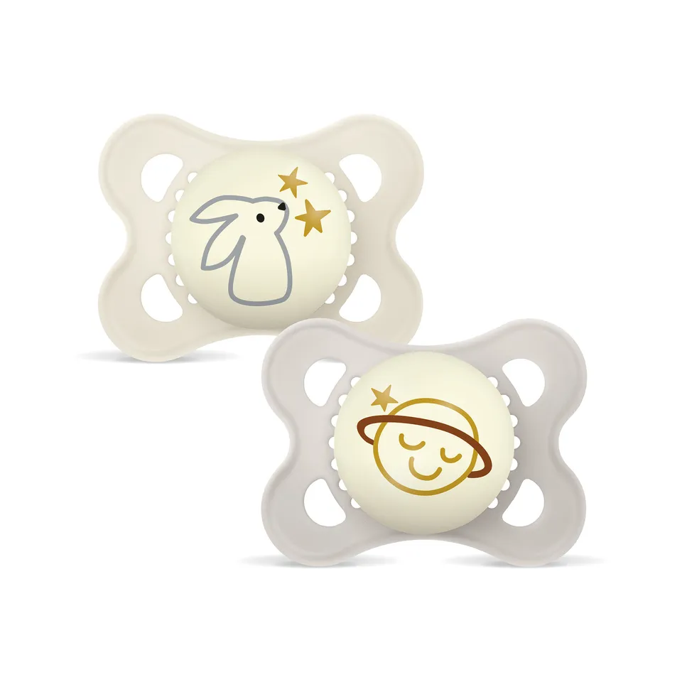 MAM Original Night Succhietto 2-6 Mesi Caucciù Neutro 2 pz