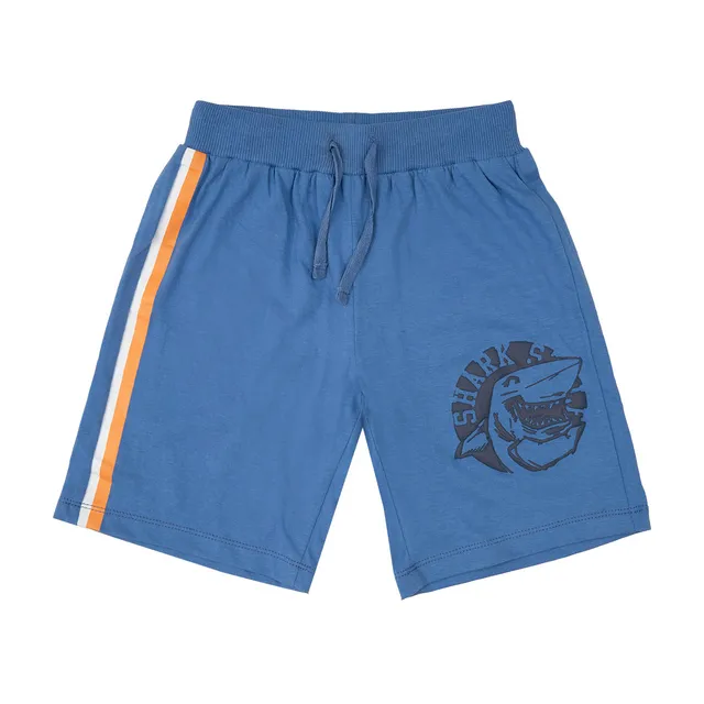 Bermuda jersey bimbo azzurro squalo con elastico