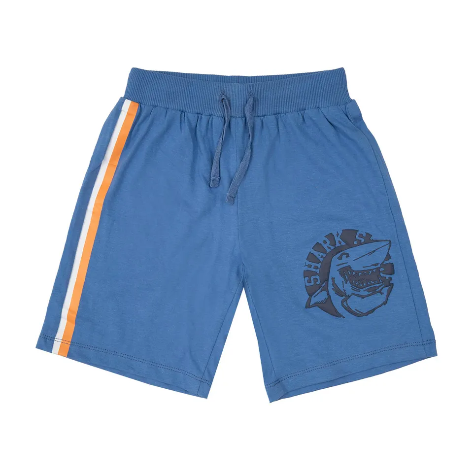 Bermuda jersey bimbo azzurro squalo con elastico