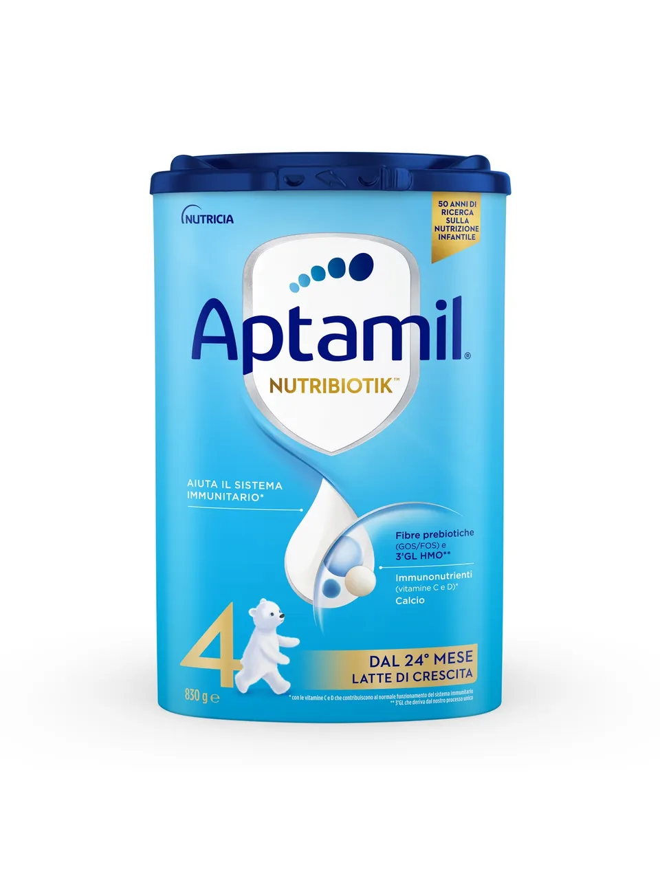 Aptamil Nutribiotik 4 latte crescita 830g dal 24° mese