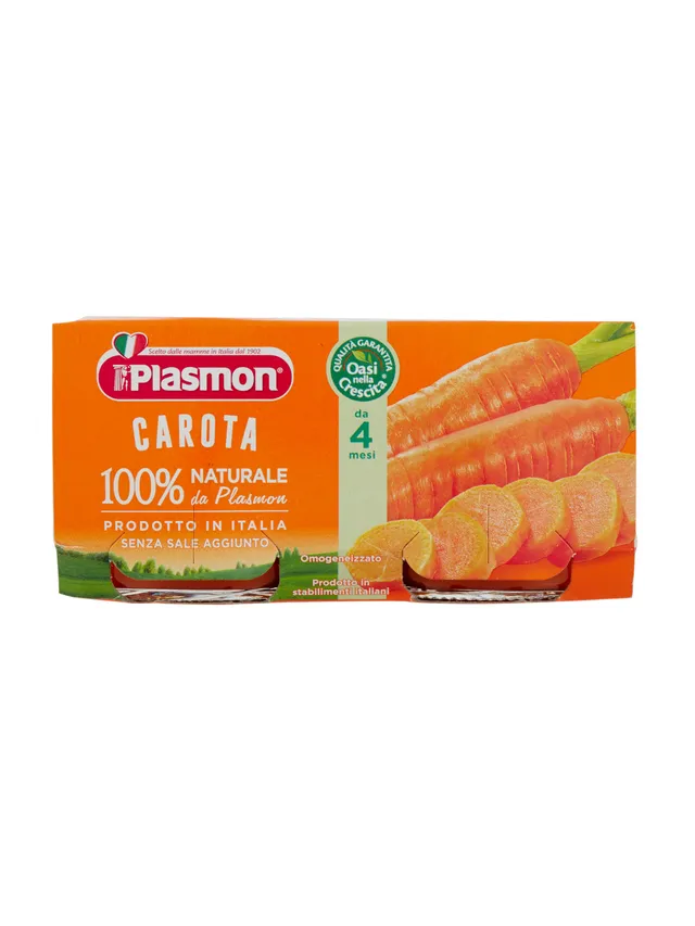Plasmon Omogeneizzato Carota 2x80 g dal 4° mese