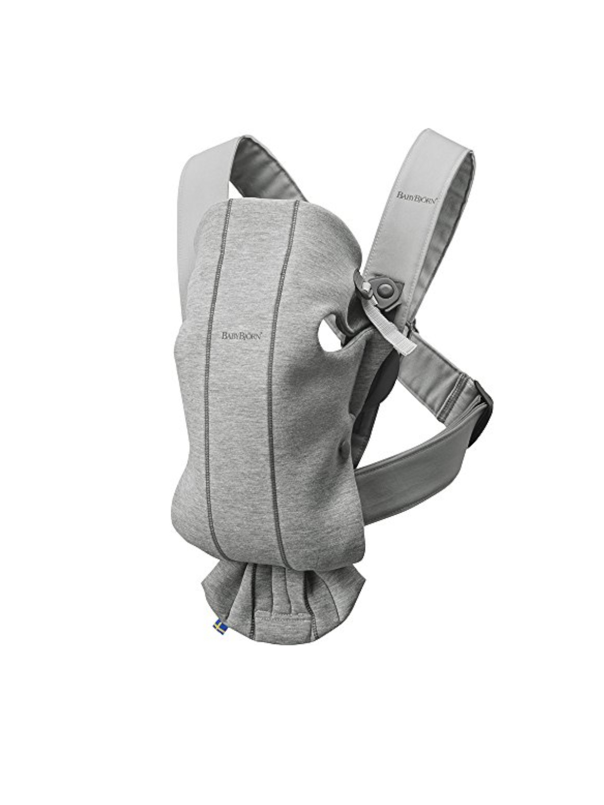 BabyBjörn Carrier Mini Marsupio Neonato Grigio Chiaro 3D Jersey