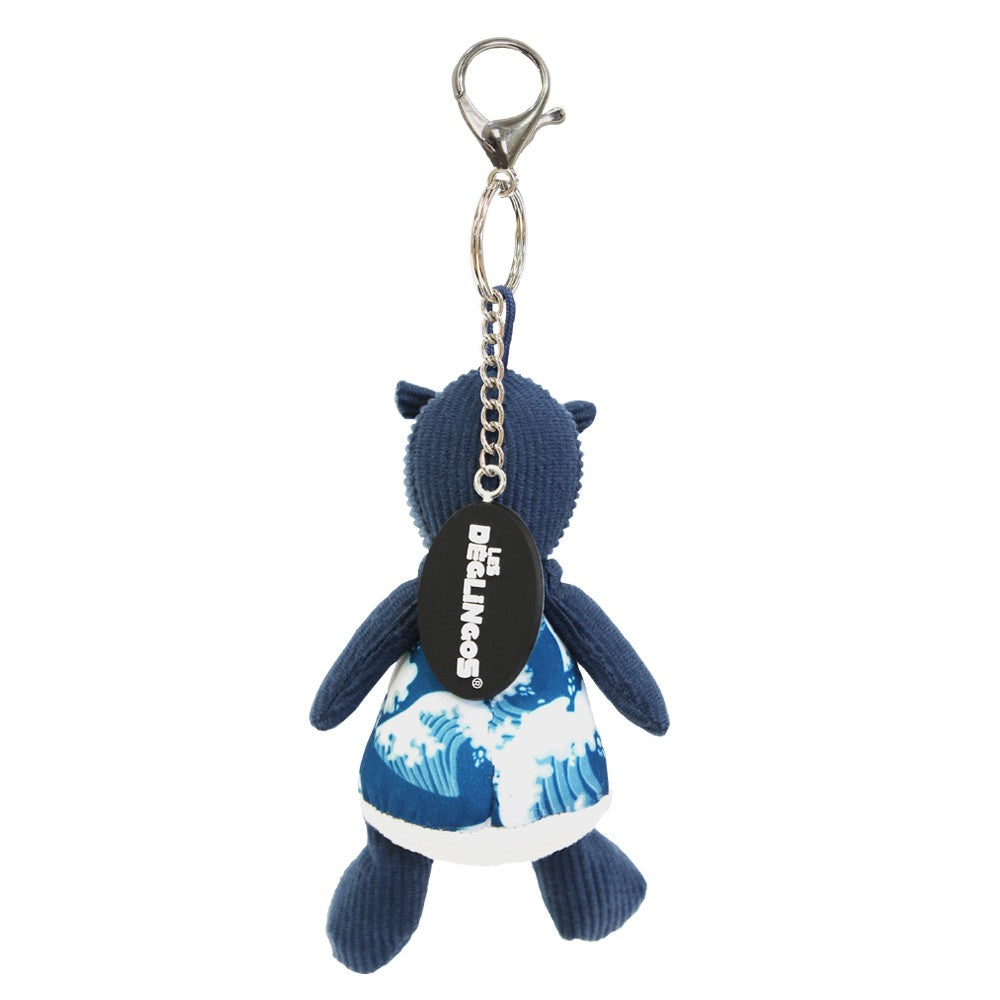 Les Déglingos Hippipos portachiavi peluche ippopotamo blu