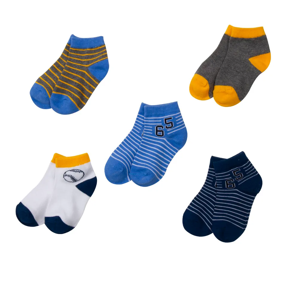 Toys Center Baby calzini bimbo corti pack 5 grigio blu