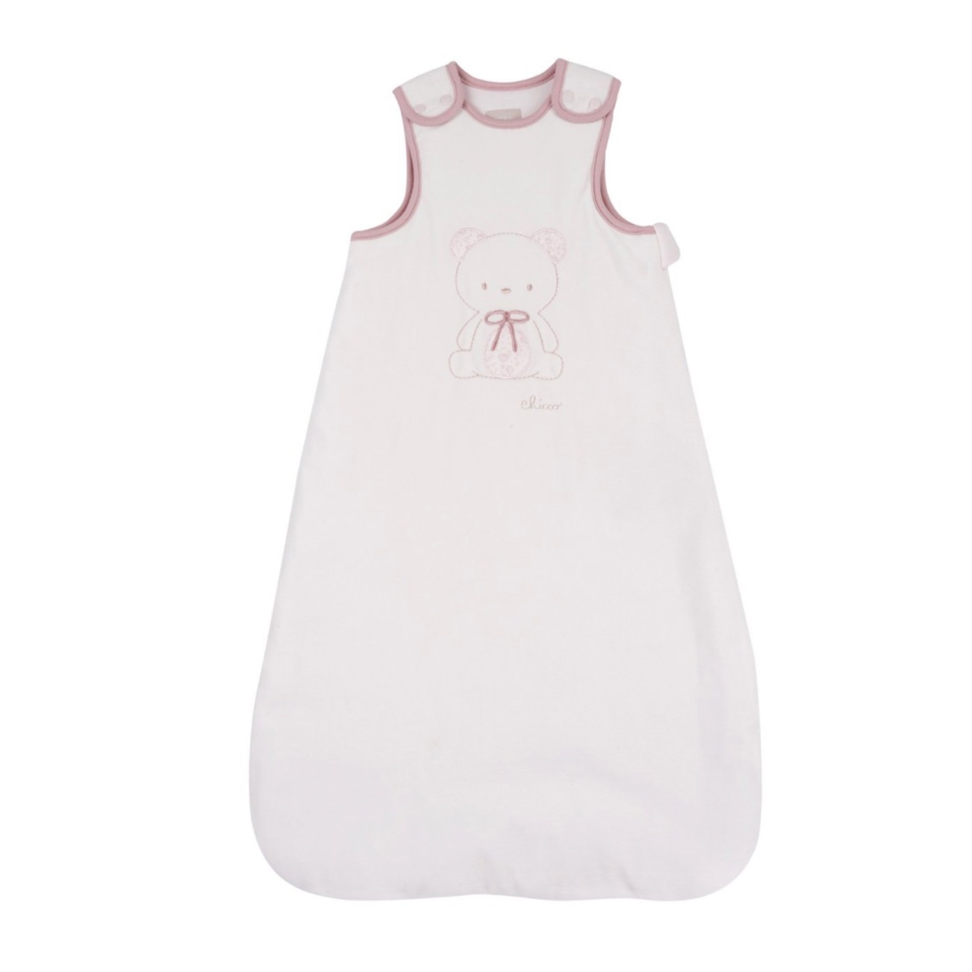 Chicco sacco nanna neonato orsetto bianco rosa cotone