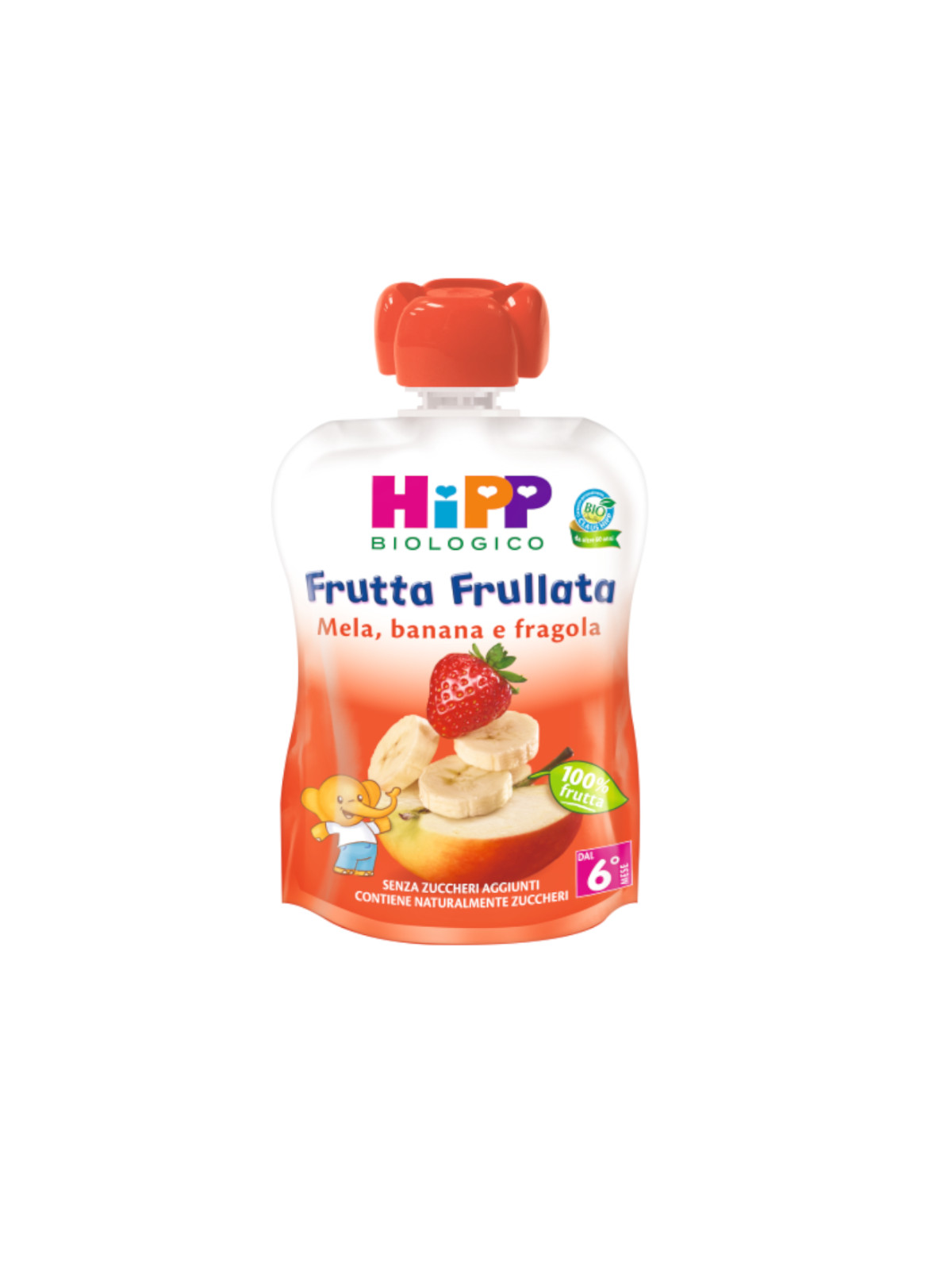 HiPP frutta frullata bio mela banana fragola 90 g