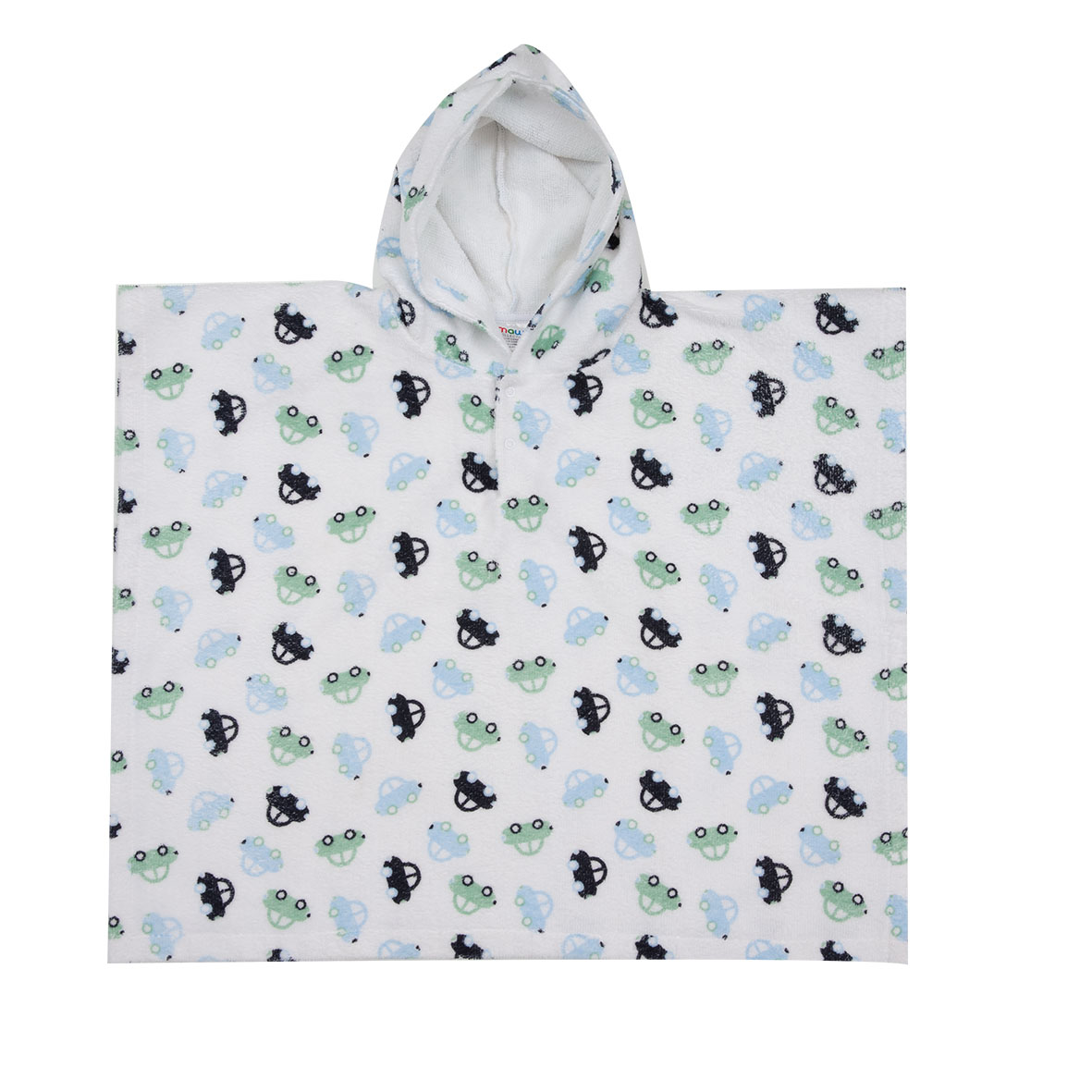 Mawi poncho spugna bimbo unicorno con cappuccio cotone
