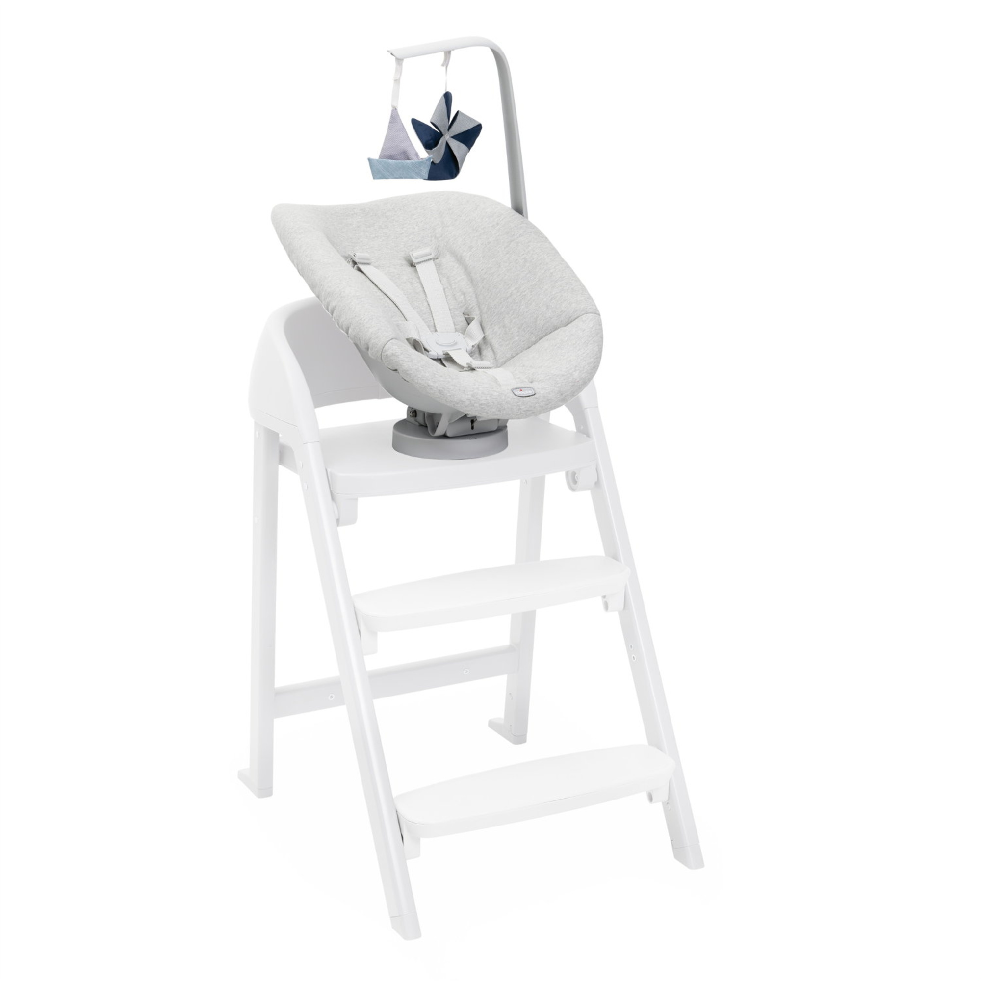 Crescendo Recliner Grey sdraietta kit neonato cotone organico