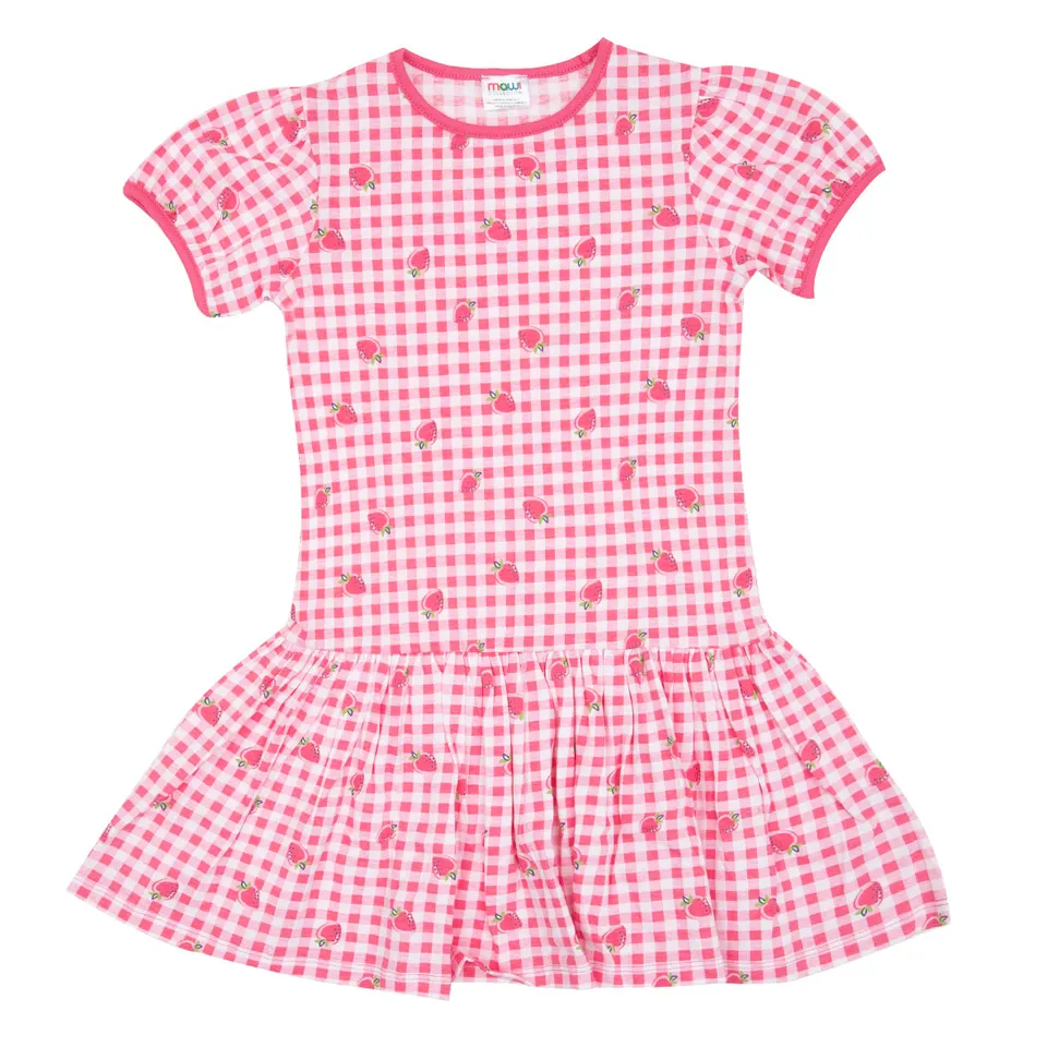 Toys Center Baby Abito Bimba Rosa Fragole Jersey Mezza Manica