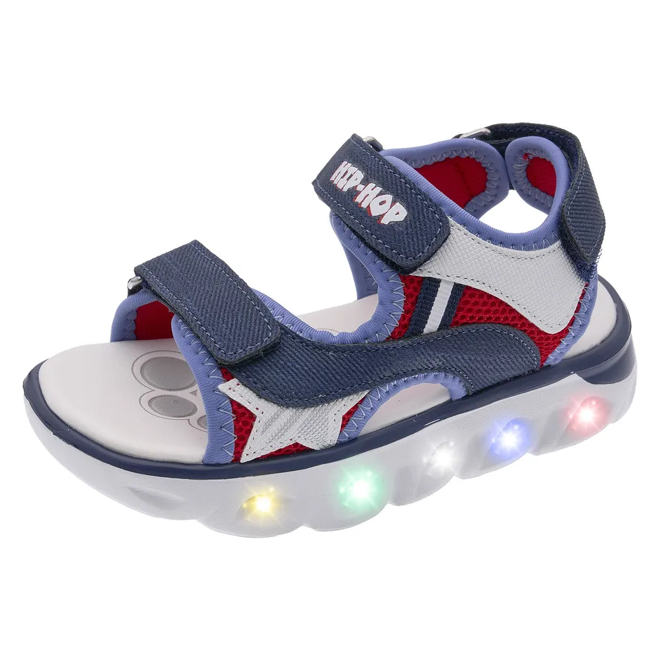 Chicco sandalo bimba doppio strappo con luci suola casual