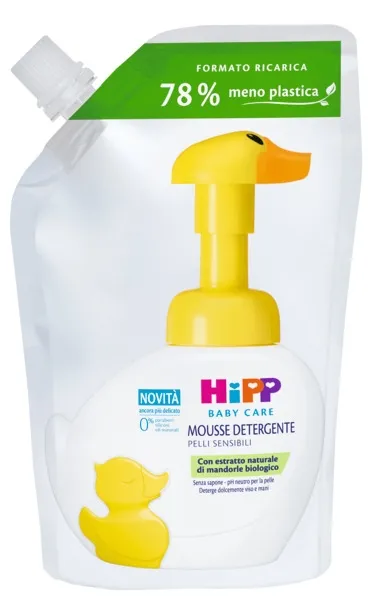 Hipp Baby mousse detergente ricarica 250 ml mandorle