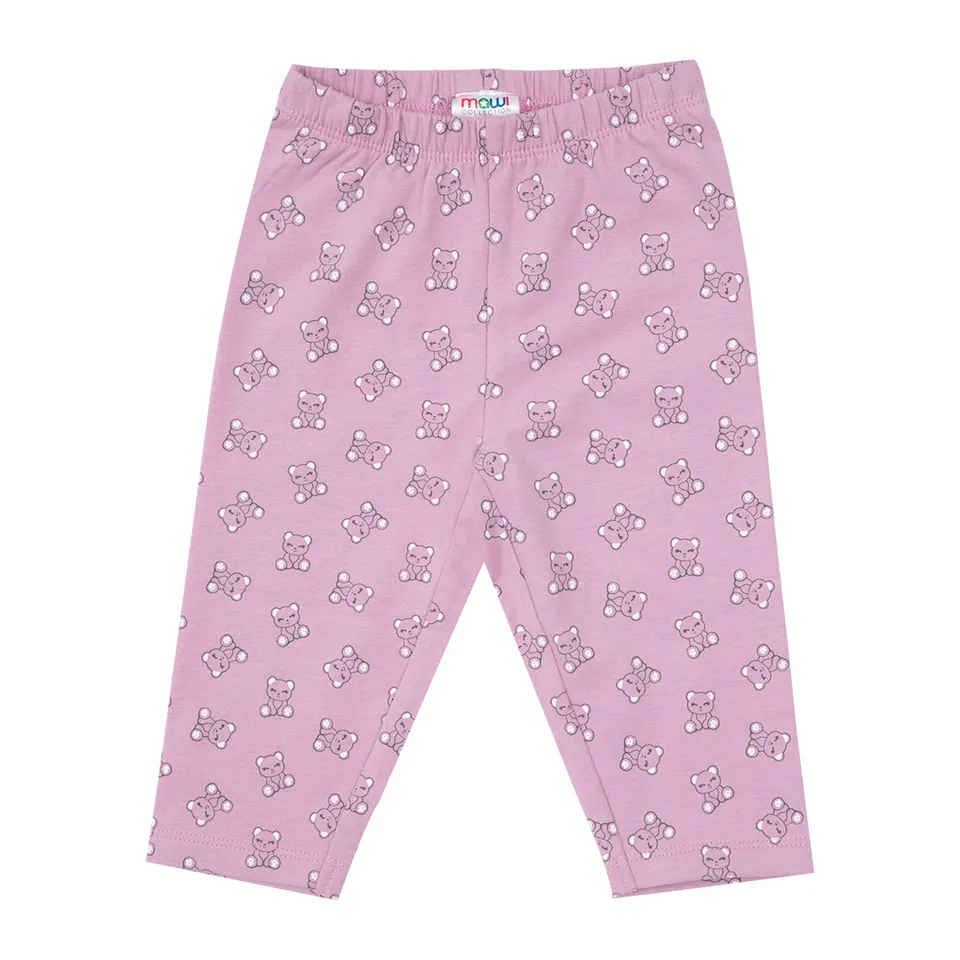 Toys Center Baby Orsetti leggings bimba rosa felpati