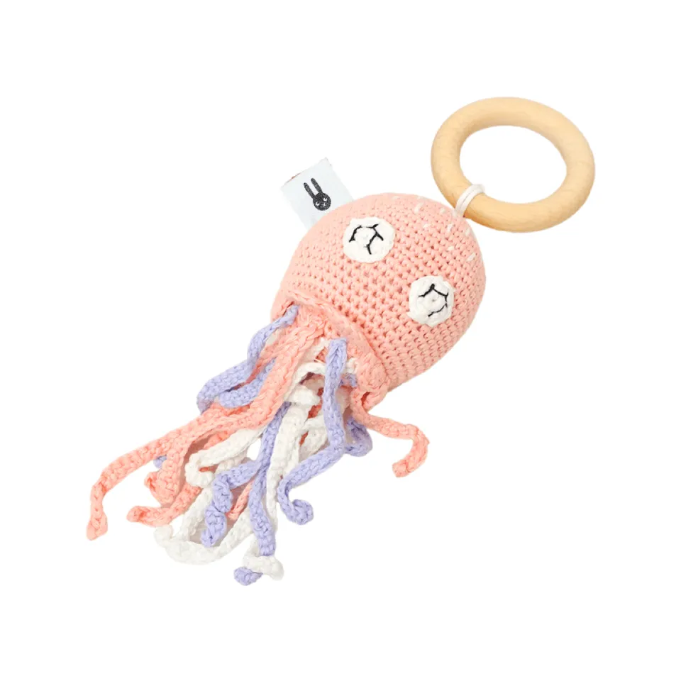 Piccoli Toys Carolina Polpo Rosa carillon uncinetto