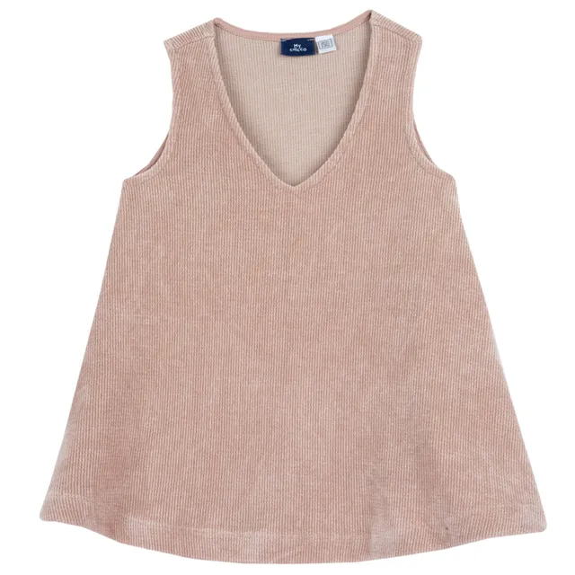 Chicco vestito bambina ciniglia senza maniche