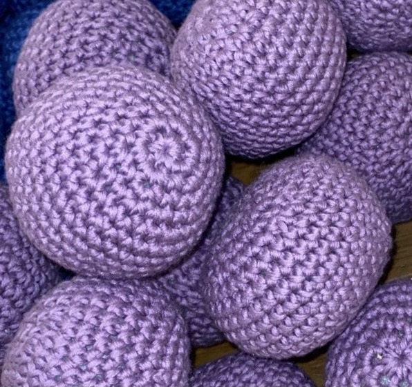 The Dida Crochet palla sonaglio viola in cotone