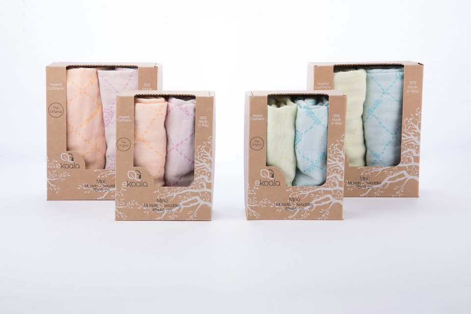 eKoala Minù Mussola Cashmere Vegetale Arancione Lilla