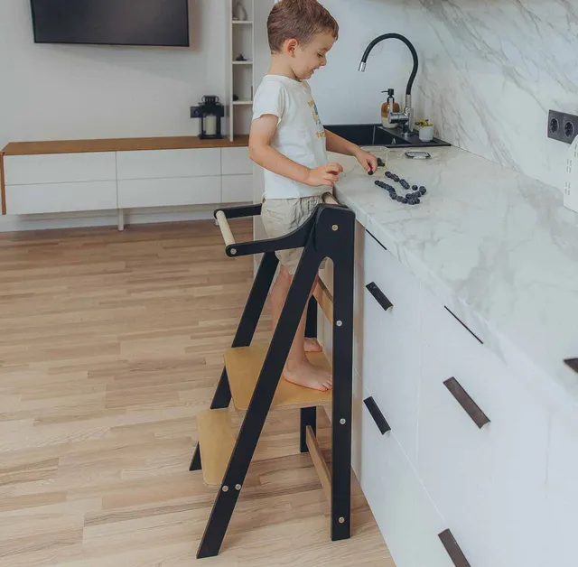 The Dida Torre Apprendimento Montessori richiudibile nero