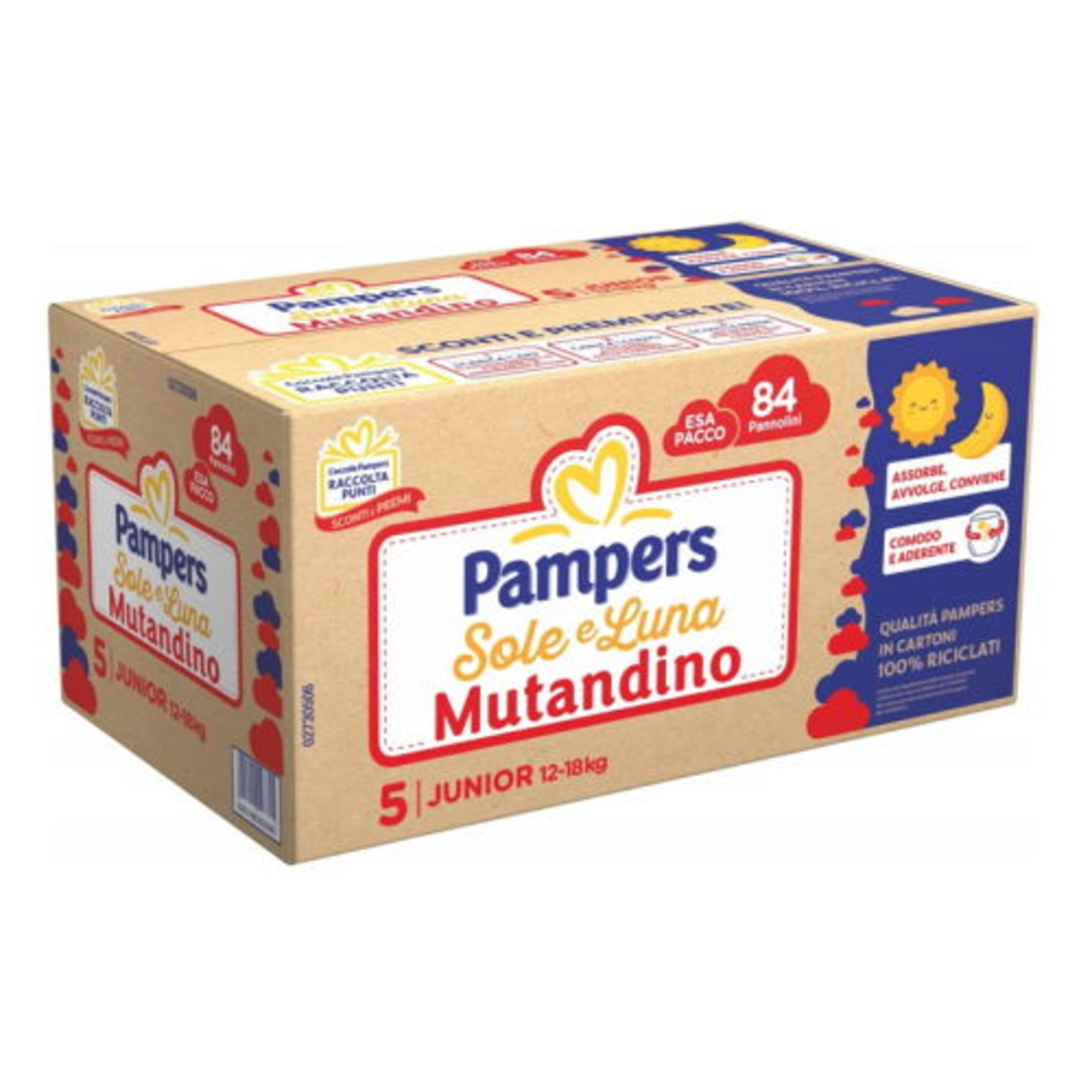Pampers Sole&Luna Mutandino Esa pannolino taglia 5 84pz