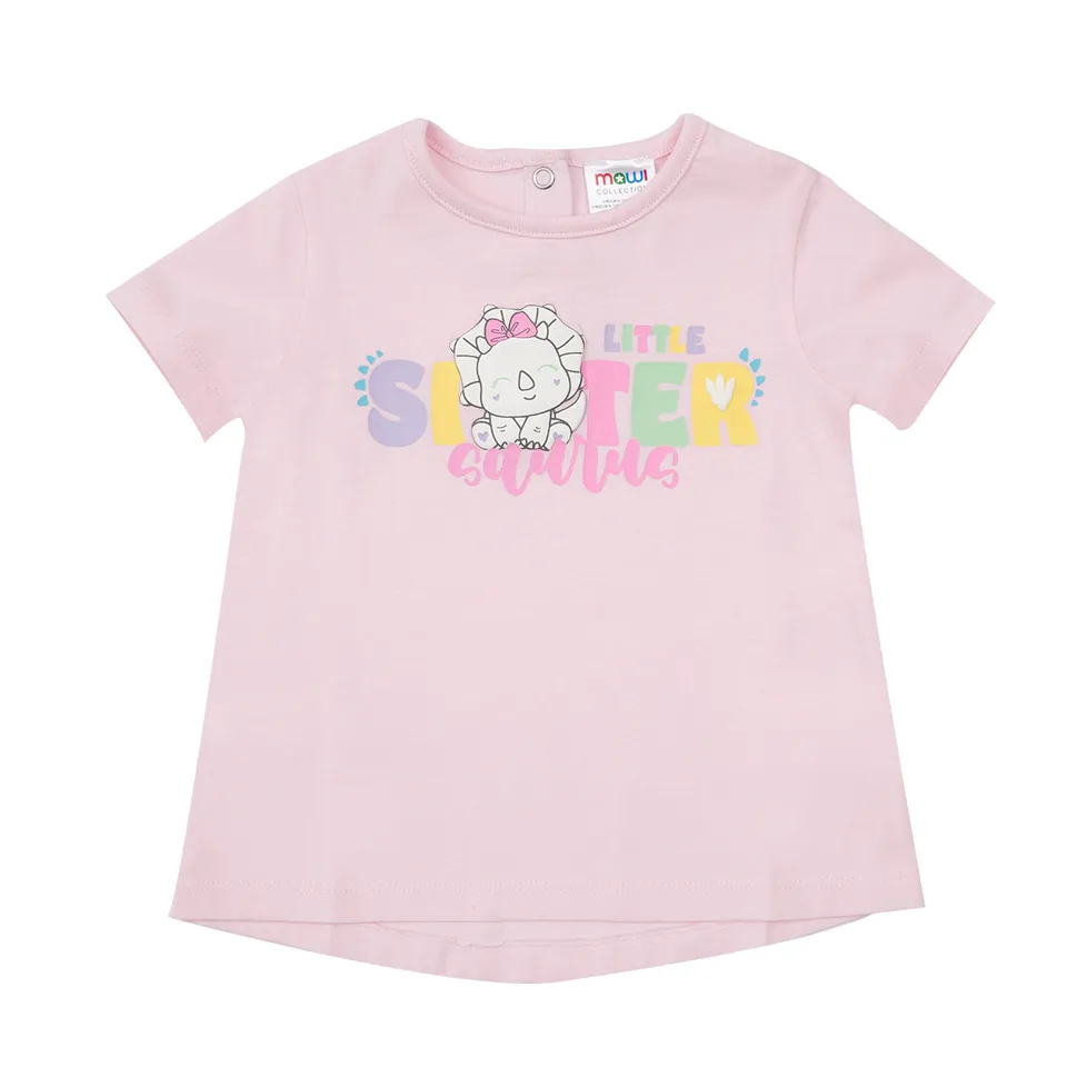 Toys Center Baby T-Shirt Jersey Bimba Rosa Little Sister