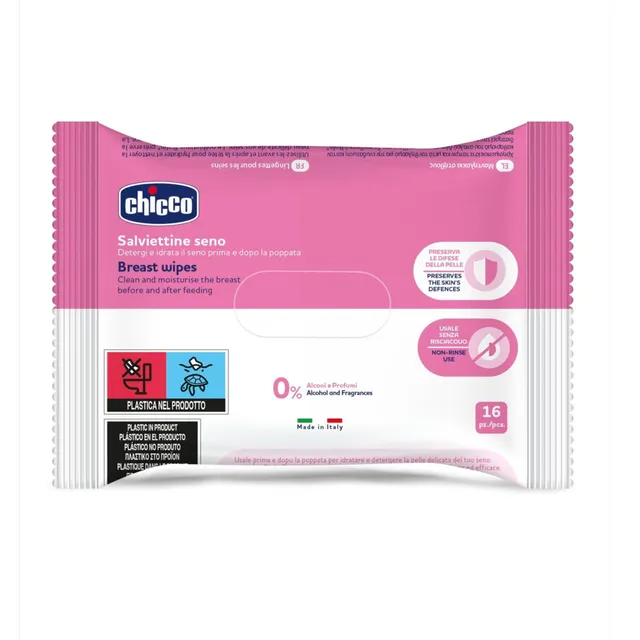 Chicco Salviettine Seno Allattamento 16 pz Glicerina